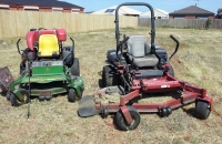 Mobile Spray Unit on siter with Mower